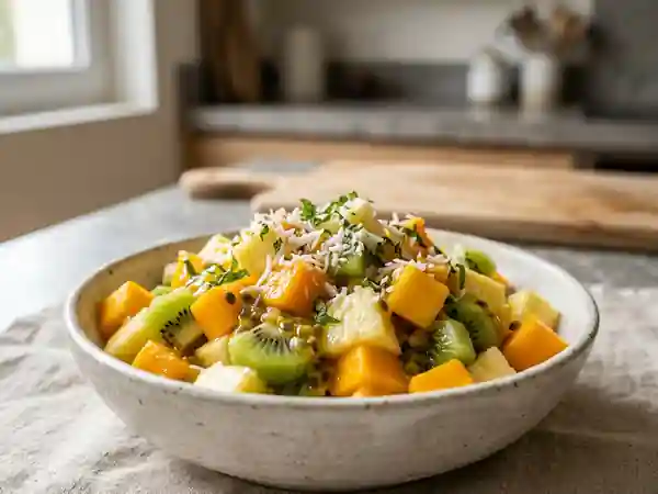 Salade des îles coco et menthe fraîche - Photo de présentation