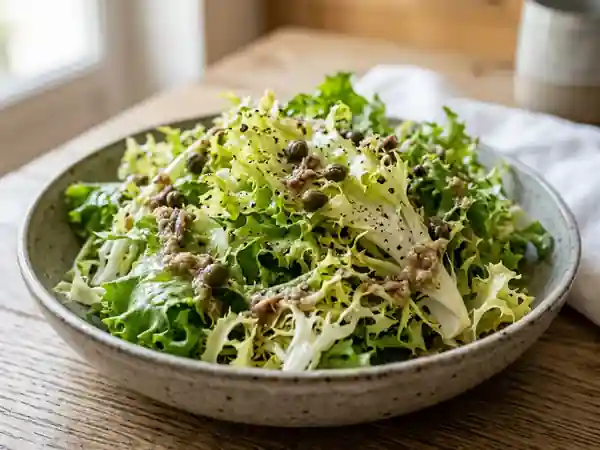 Frisée craquante à l'anchoïade aillée - Photo de présentation