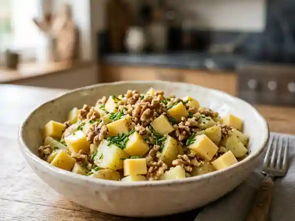 Pommes de terre fondantes, Comté et noix - Photo de présentation
