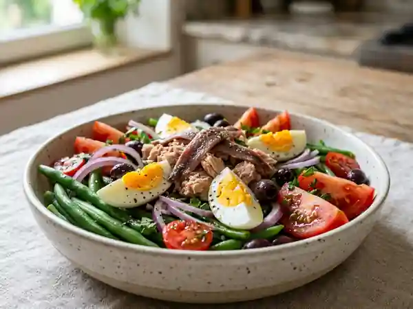 Salade Niçoise Authentique et Savoureuse pour 1 Personne - Photo de présentation