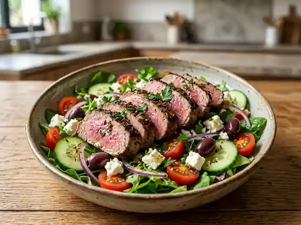 Salade orientale au filet d'agneau grillé - Photo de présentation