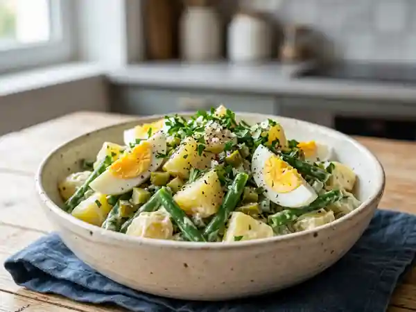 Salade parisienne gourmande à la mayonnaise maison - Photo de présentation