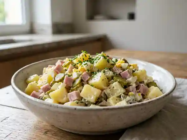 Salade Strasbourgeoise Traditionnelle de Nadine : Recette Authentique et Savoureuse - Photo de présentation