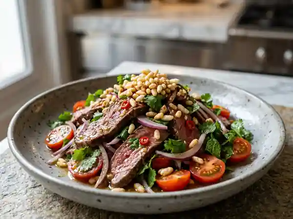Salade Thaïlandaise de Bœuf Frais et Épicé - Photo de présentation