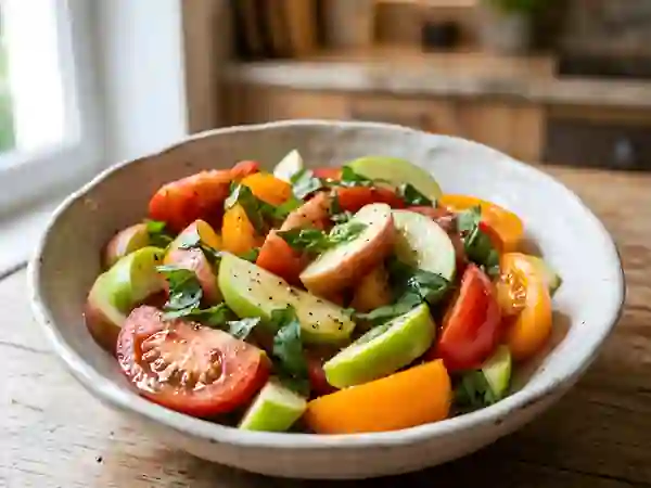 Salade Tomate Pomme : Fraîcheur et Croquant - Photo de présentation