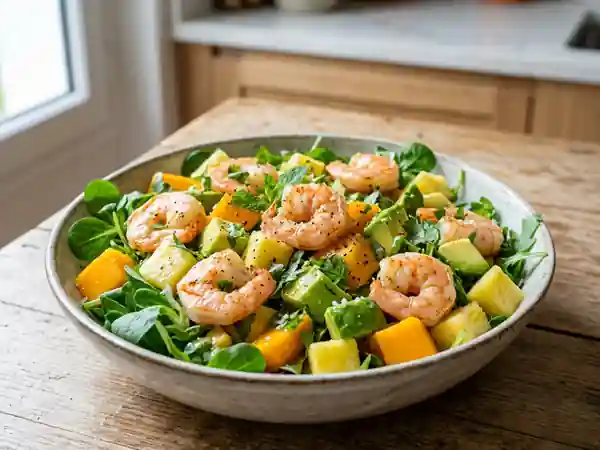 Salade Royale Crevettes, Mangue et Avocat - Photo de présentation