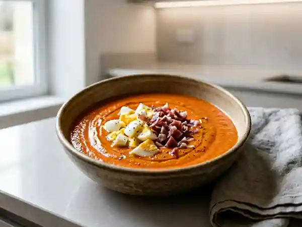 Salmorejo crémeux aux éclats de serrano - Photo de présentation