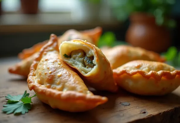 Samossas croustillants aux sardines et fromage frais