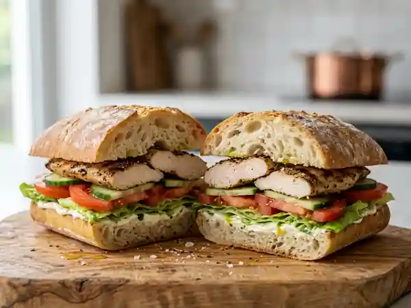 Ciabatta Poulet Grillé et Crudités Croquantes - Photo de présentation