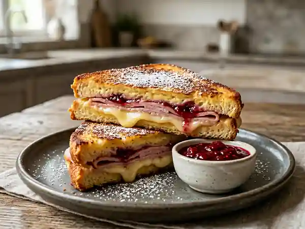 Sandwich Monte Cristo Doré et Fondant - Photo de présentation