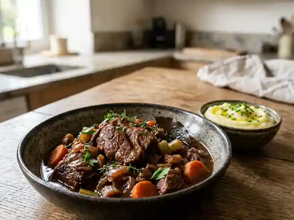 Sanglier à l'étouffée : recette traditionnelle savoureuse - Photo de présentation