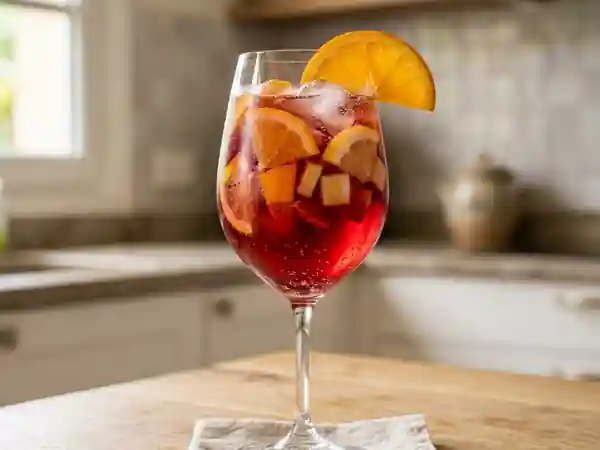 Sangria pétillante aux agrumes frais - Photo de présentation