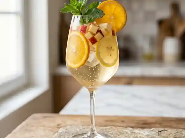 Sangria Blanche Pétillante et Menthe Fraîche - Photo de présentation