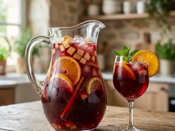 Sangria fruitée aux éclats de cannelle - Photo de présentation