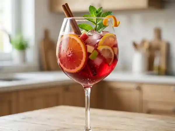 Sangria traditionnelle de Madrid : recette authentique et rafraîchissante - Photo de présentation