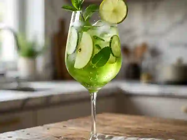 Sangria Verte Mentholée et Pomme - Photo de présentation