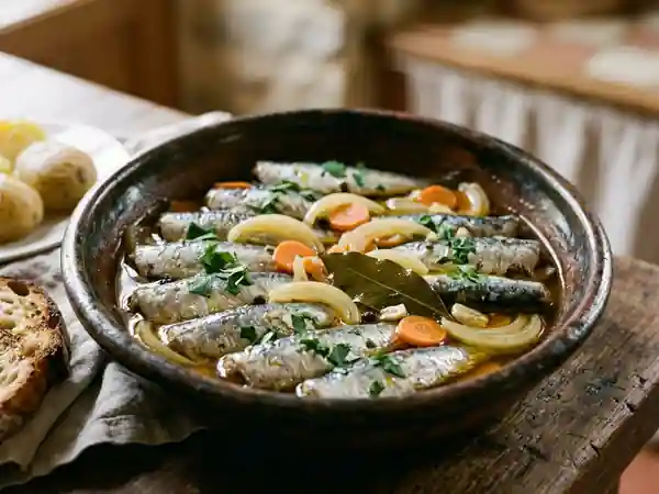Sardines à l'escabèche acidulées et fondantes - Photo de présentation