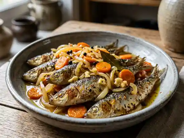 Sardines à l'escabèche acidulées et fondantes - Photo de présentation