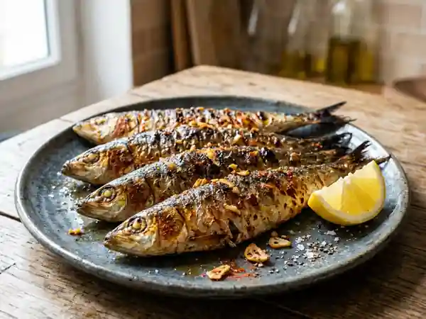 Sardines grillées épicées à la méditerranéenne - Photo de présentation