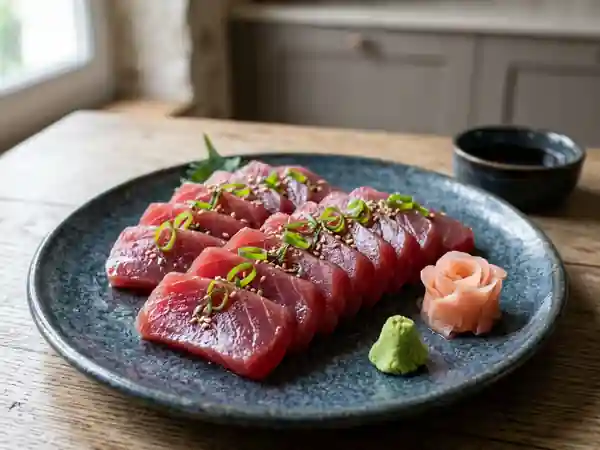 Sashimi de thon rouge fondant - Photo de présentation