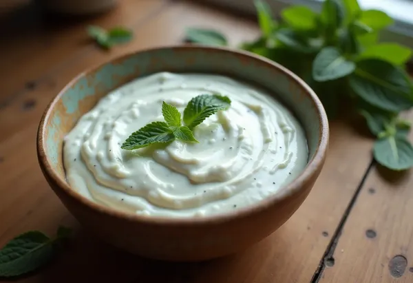 Sauce à la menthe fraîche maison pour accompagner vos plats