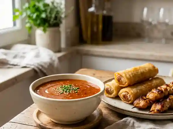 Sauce aigre-douce au curry veloutée - Photo de présentation