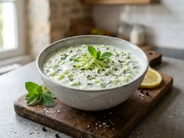 Crème de Concombre à la Menthe Fraîche - Photo de présentation