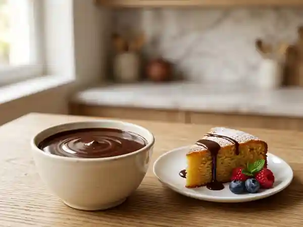 Sauce au Cacao Veloutée et Brillante - Photo de présentation