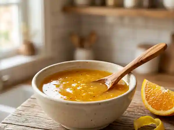 Vinaigrette aux agrumes et gingembre frais - Photo de présentation