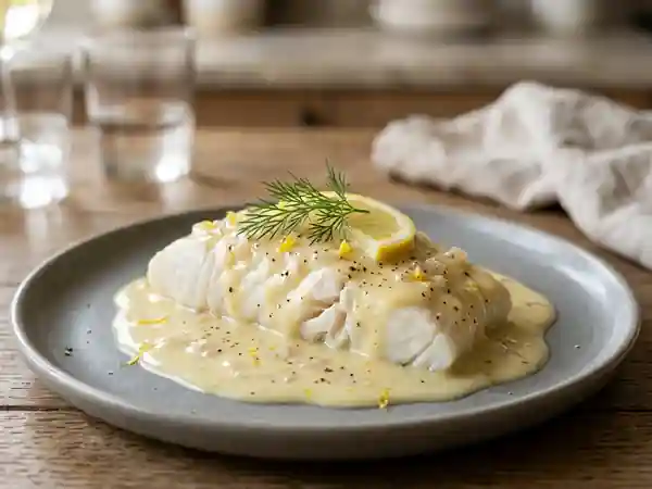 Sauce Beurre Blanc au Citron Parfaite pour Sublimer Vos Plats - Photo de présentation
