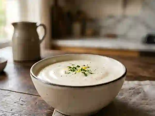 Sauce Blanche Soyeuse et Muscadée - Photo de présentation