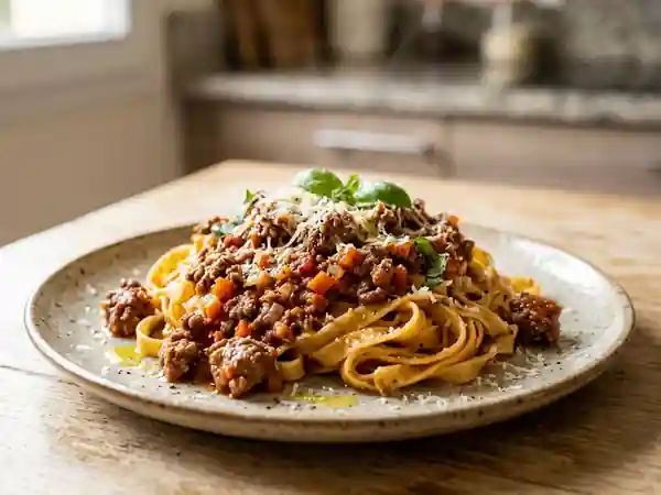 Bolognaise fondante aux petits légumes - Photo de présentation