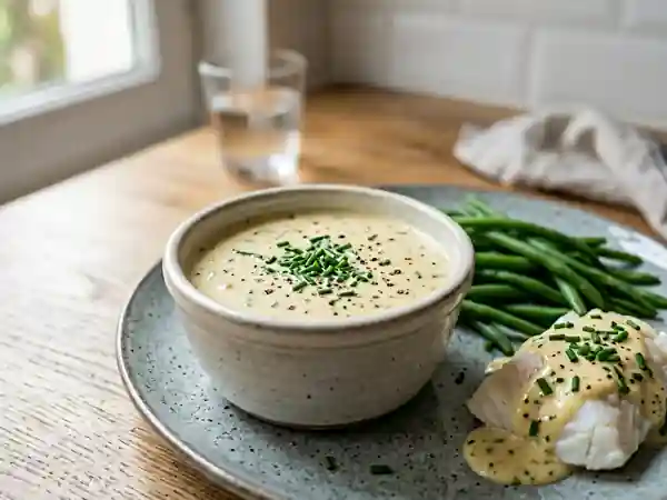 Sauce Onctueuse Citron-Ciboulette - Photo de présentation