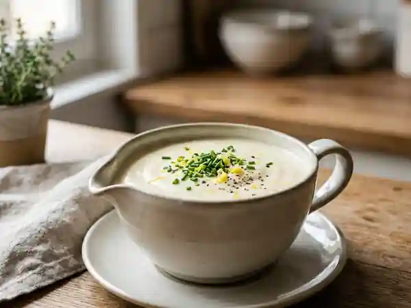 Sauce citronnette fraîche au Carré Frais pour salade et apéritif - Photo de présentation