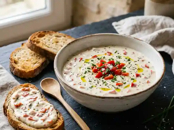 Sauce Crémeuse au Carré Frais et Poivron Rouge - Photo de présentation