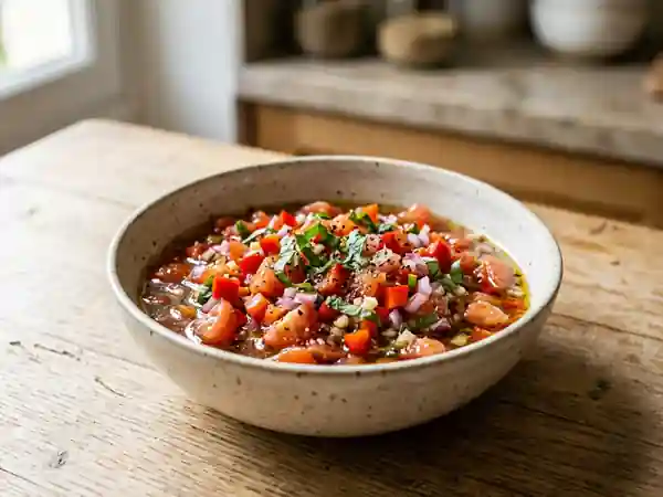 Sauce d'été fraîche et savoureuse pour accompagner vos plats - Photo de présentation