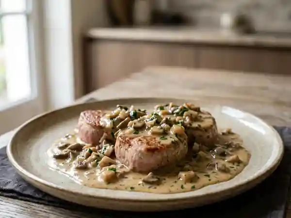 Sauce fée des bois onctueuse aux champignons sauvages - Photo de présentation