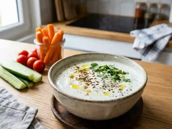 Sauce légère au yaourt et cumin : recette fraîche et parfumée - Photo de présentation