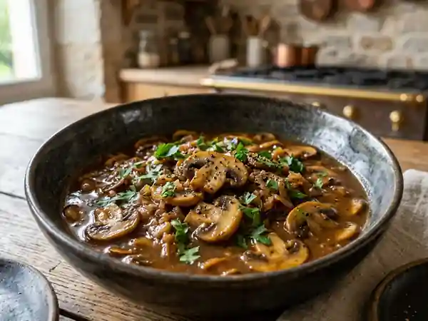 Sauce Madère onctueuse aux champignons - Photo de présentation