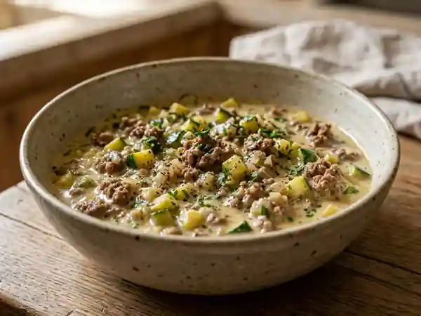 Sauce onctueuse au veau et courgettes - Photo de présentation
