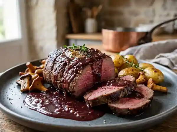 Sauce Foie Gras et Vin Rouge Veloutée - Photo de présentation