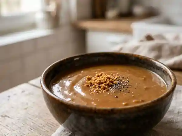 Sauce onctueuse au pain d'épices pour accompagner vos plats - Photo de présentation