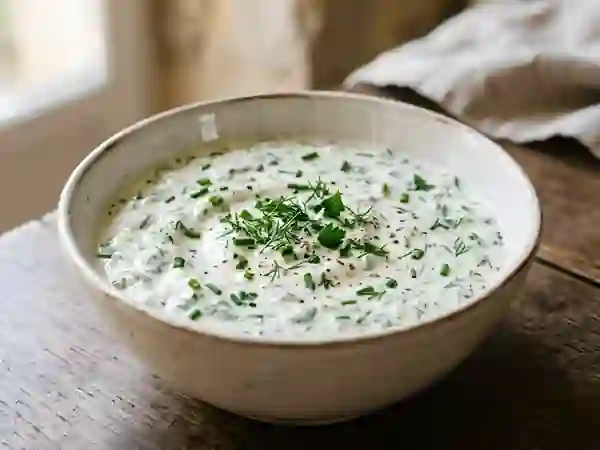 Sauce Onctueuse au Yaourt et Fines Herbes - Photo de présentation
