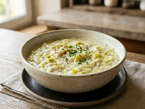 Sauce onctueuse aux poireaux façon chef - Photo de présentation