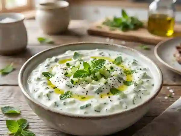 Sauce Onctueuse Concombre et Menthe Fraîche - Photo de présentation