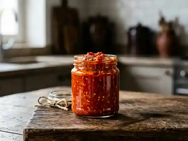 Sauce pimentée maison relevée et savoureuse - Photo de présentation