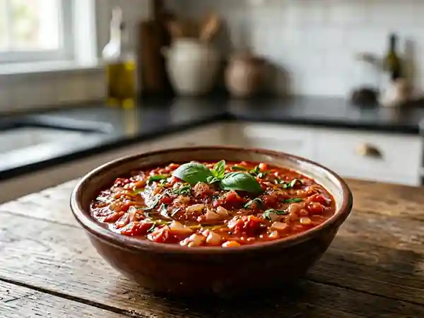 Sauce Tomate Veloutée au Basilic Frais - Photo de présentation