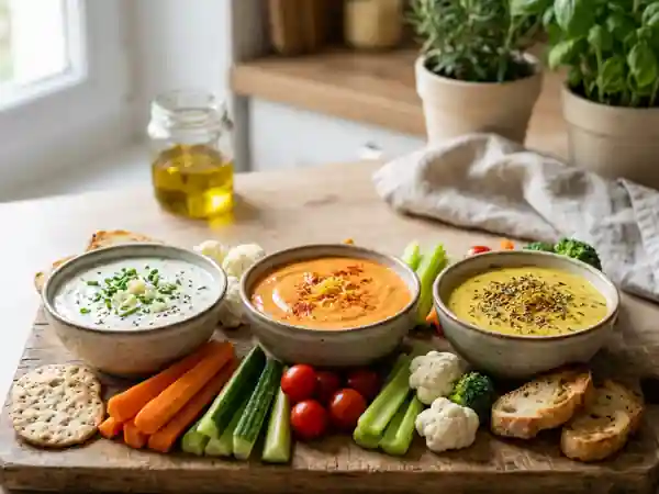 Sauces gourmandes au fromage blanc à dipper : 3 recettes faciles et rapides - Photo de présentation
