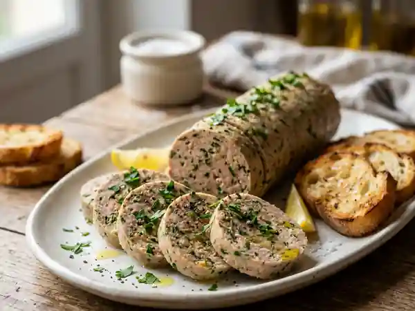 Saucisson de thon frais et citronné - Photo de présentation