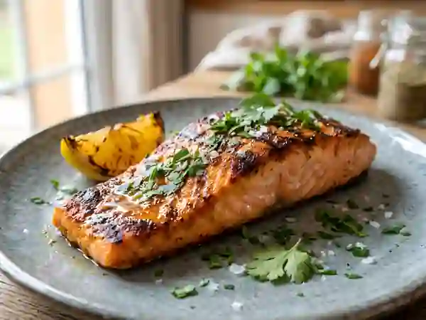 Saumon au Barbecue Épicé et Fondant - Photo de présentation